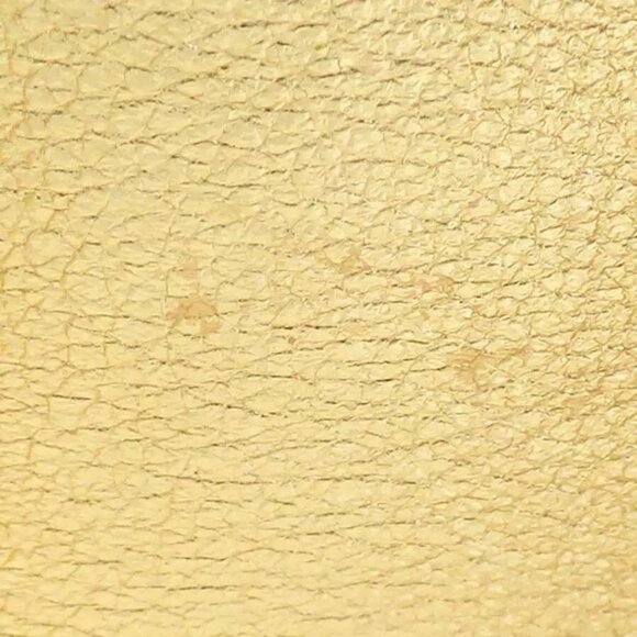 Auth FENDI Trifold Wallet Gold Leather - h30934g - Picture 4 of 12